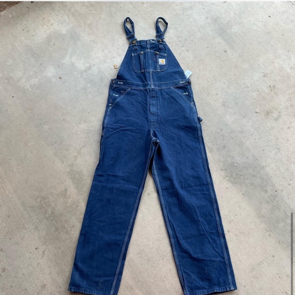 Carhartt Blue Denim Overalls